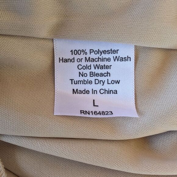 Lucy In the Sky Ivory Positano Mini Dress Size L, Girly Party Cowl Neck, Chiffon - Picture 9 of 9